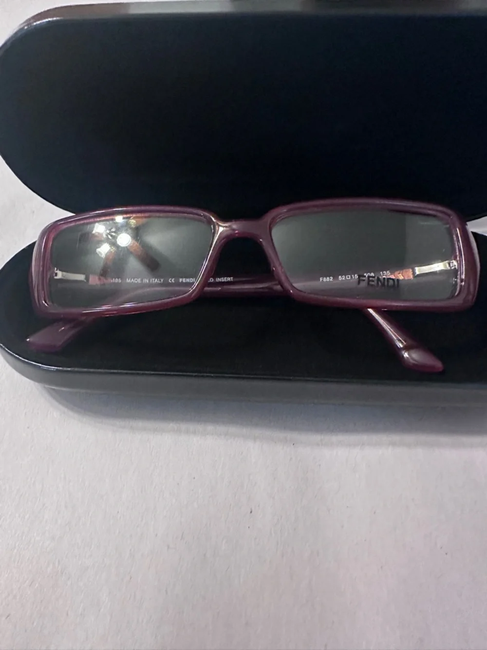 Fendi Maroon Logo-Print Frames - New
